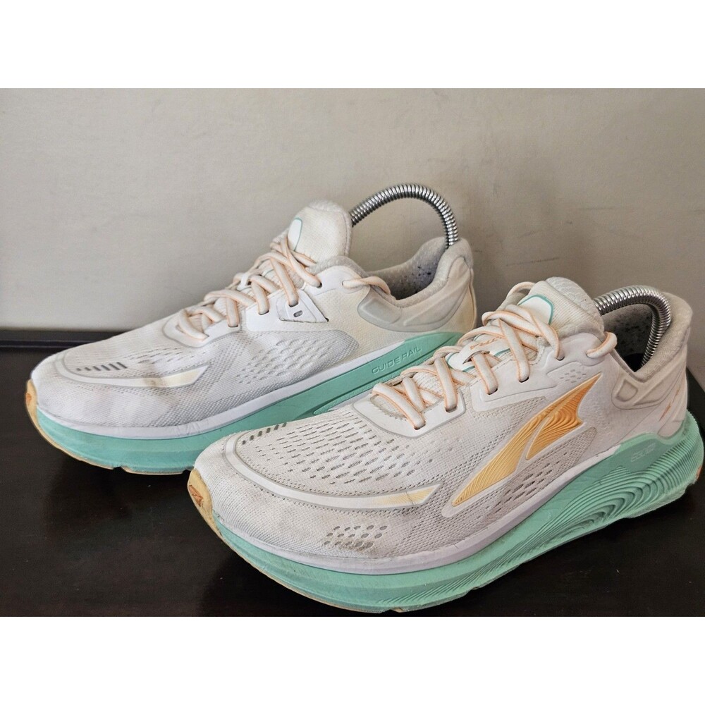 Altra Paradigm 6 EGO MAX Womens Sneaker Shoes Size 9.5 White Green Running Gym - Picture 2 of 7